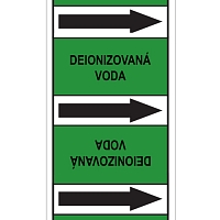 Značení potrubí, deionizovaná voda